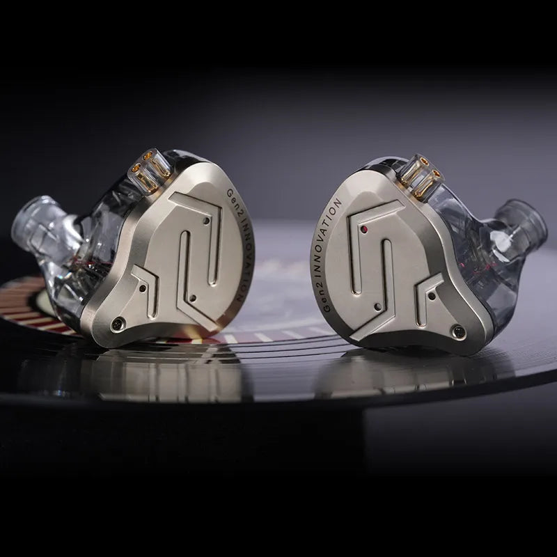 KZ ZSN Pro 2 Auriculares In-Ear Híbridos 1BA+1DD | Monitores Hi-Fi para Bajos Potentes y Audio Deportes | Cableado con Cancelación de Ruido