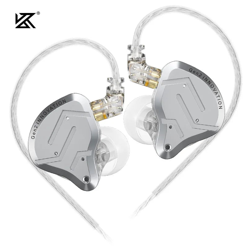 KZ ZSN Pro 2 Auriculares In-Ear Híbridos 1BA+1DD | Monitores Hi-Fi para Bajos Potentes y Audio Deportes | Cableado con Cancelación de Ruido
