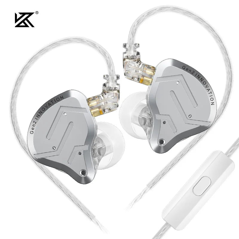 KZ ZSN Pro 2 Auriculares In-Ear Híbridos 1BA+1DD | Monitores Hi-Fi para Bajos Potentes y Audio Deportes | Cableado con Cancelación de Ruido