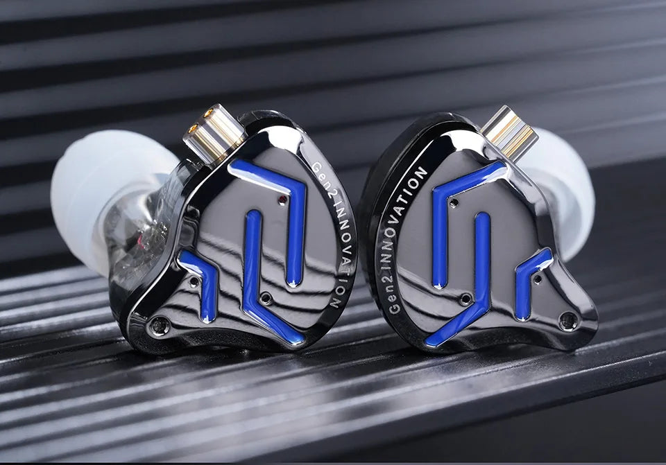 KZ ZSN Pro 2 Auriculares In-Ear Híbridos 1BA+1DD | Monitores Hi-Fi para Bajos Potentes y Audio Deportes | Cableado con Cancelación de Ruido