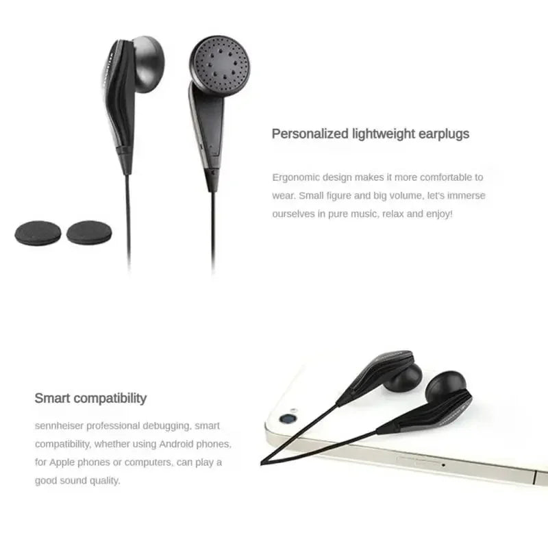 Auriculares Sennheiser MX375 | Graves Profundos HIFI, 3.5mm, Música & Gaming