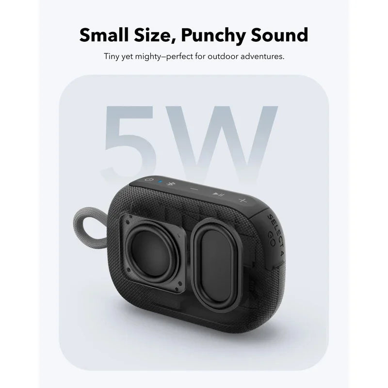 Altavoz Bluetooth Portátil Soundcore Select 4 GO | 20 Horas de Batería, IP67 Impermeable y Resistente al Polvo | Anker Audio para Viajes y Exterior