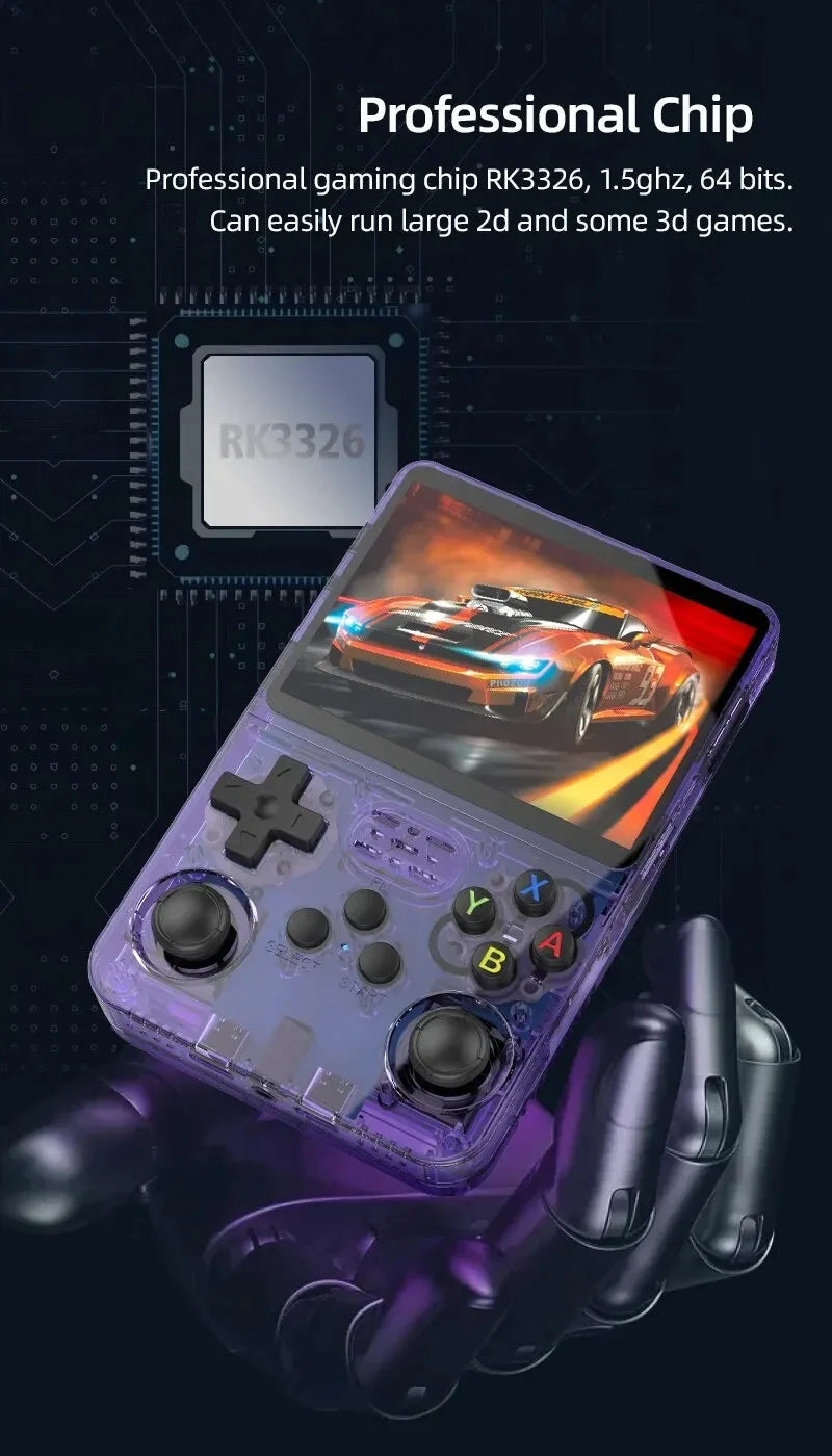 R36S Consola Retro con Linux – Emulador Portátil 64GB y 128GB, Compatible con PS1, NES, GBA, SNES y más