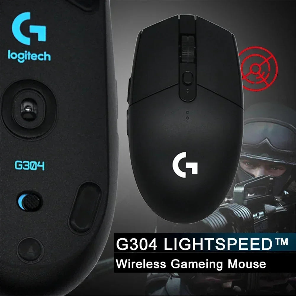 Logitech G304 LIGHTSPEED – Mouse Gamer Inalámbrico con Sensor HERO 12K y 6 Botones Programables