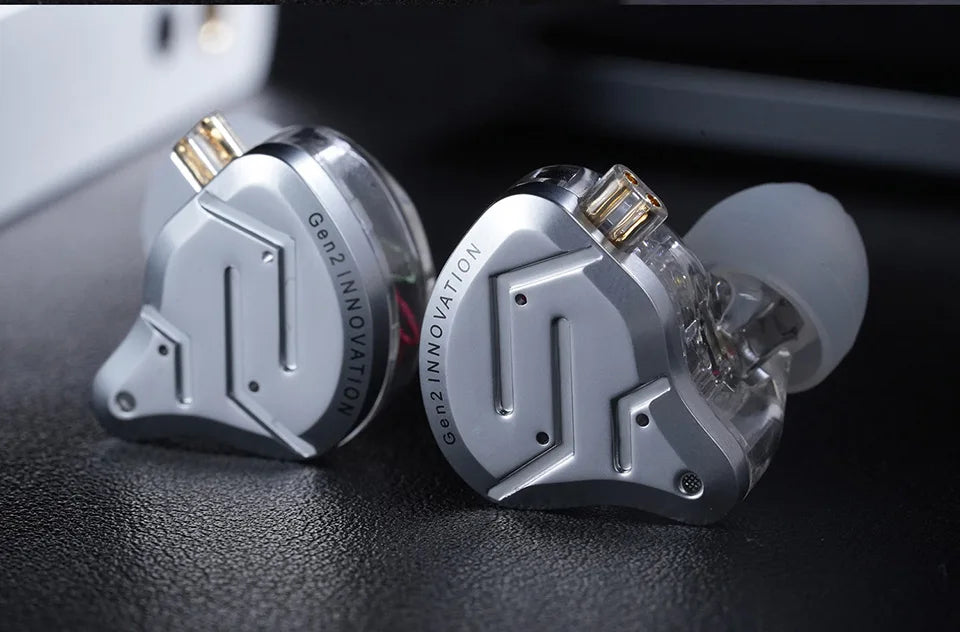 KZ ZSN Pro 2 Auriculares In-Ear Híbridos 1BA+1DD | Monitores Hi-Fi para Bajos Potentes y Audio Deportes | Cableado con Cancelación de Ruido