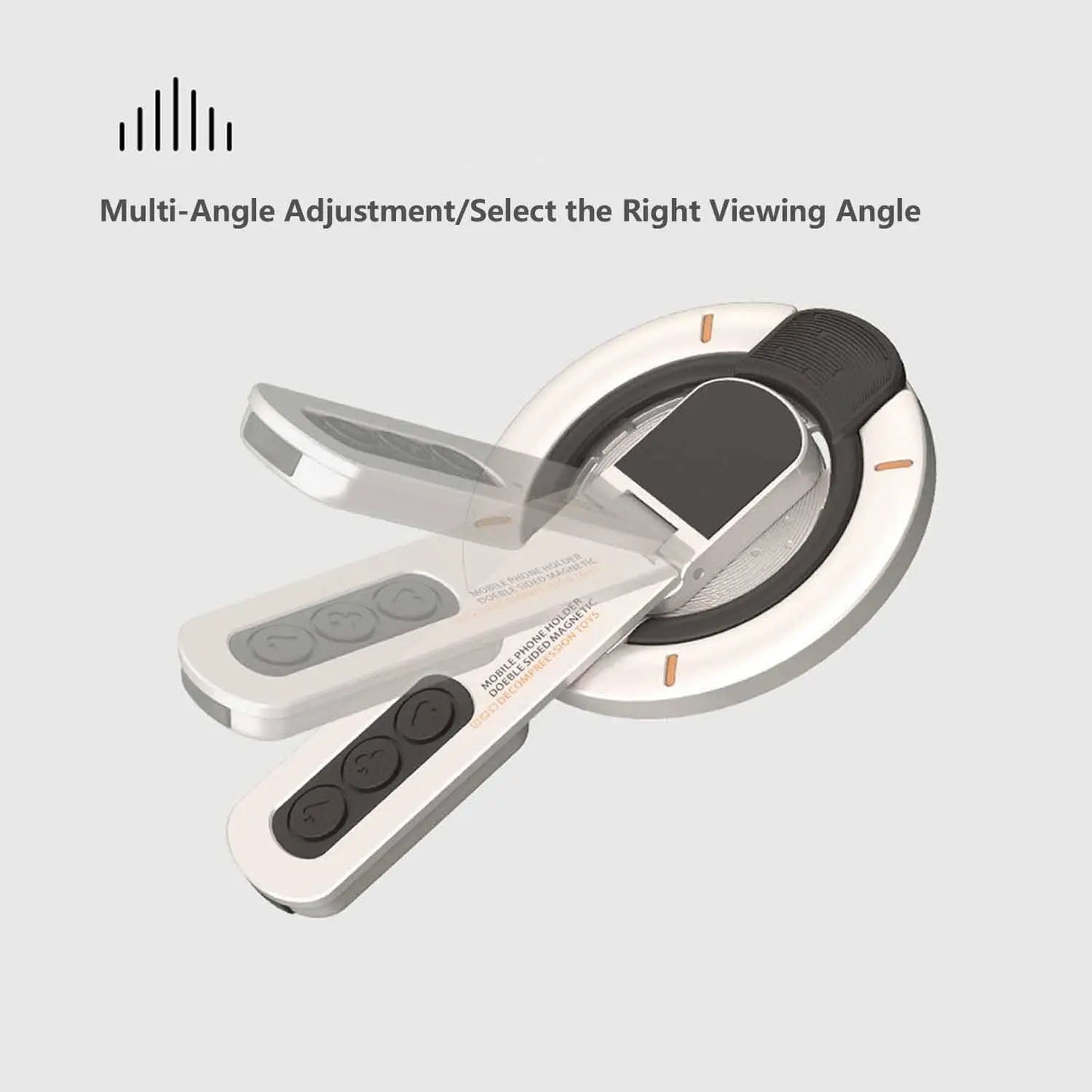 Soporte Magnético 3 en 1 MagSafe para Teléfono | Anillo Agarre Dedo y Base Doble Magnética para iPhone y Android