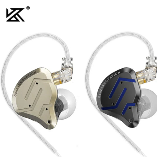 KZ ZSN Pro 2 Auriculares In-Ear Híbridos 1BA+1DD | Monitores Hi-Fi para Bajos Potentes y Audio Deportes | Cableado con Cancelación de Ruido