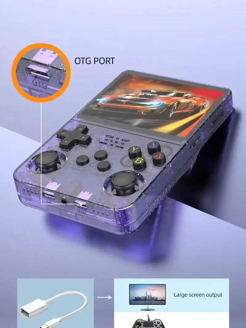 R36S Consola Retro con Linux – Emulador Portátil 64GB y 128GB, Compatible con PS1, NES, GBA, SNES y más