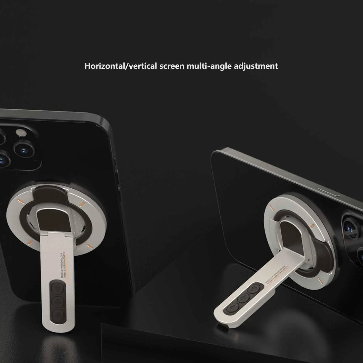 Soporte Magnético 3 en 1 MagSafe para Teléfono | Anillo Agarre Dedo y Base Doble Magnética para iPhone y Android