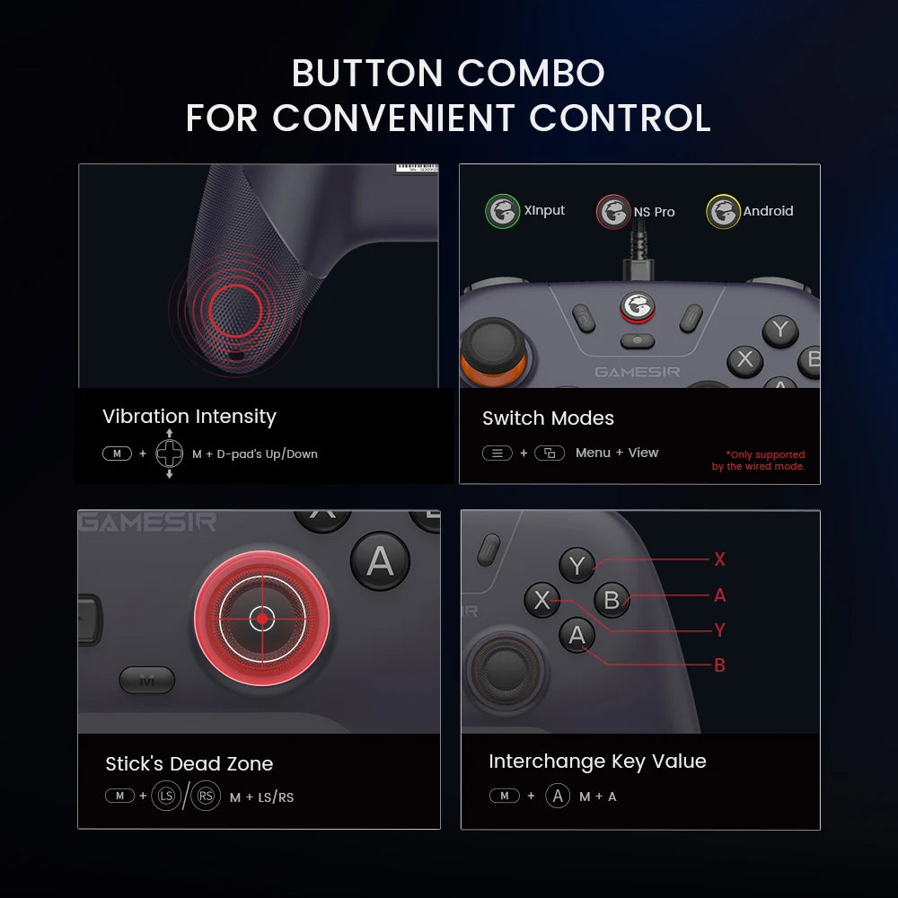 GameSir T4 Nova Lite mando inalambrico para Switch, Android, IOS, PC y Steam.