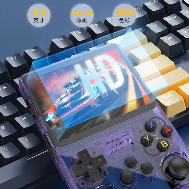 R36S Consola Retro con Linux – Emulador Portátil 64GB y 128GB, Compatible con PS1, NES, GBA, SNES y más